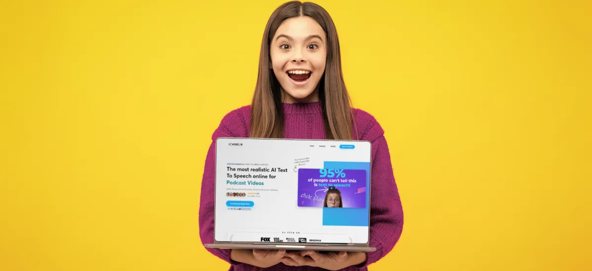 Revoicer AI text to speech illustration