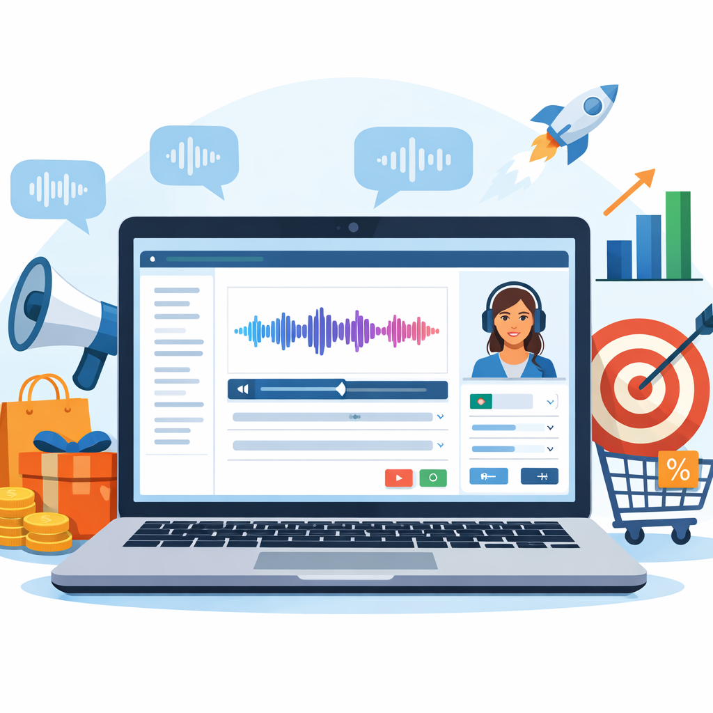 Melhor gerador de voz com IA para vendas — illustration 1