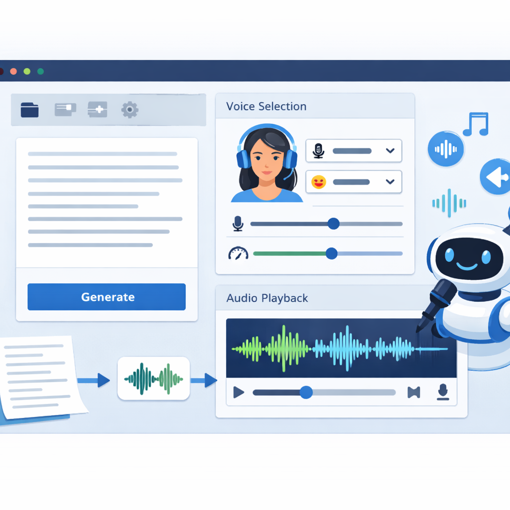 AI Voice Maker: Create Realistic Voiceovers Fast — illustration 1